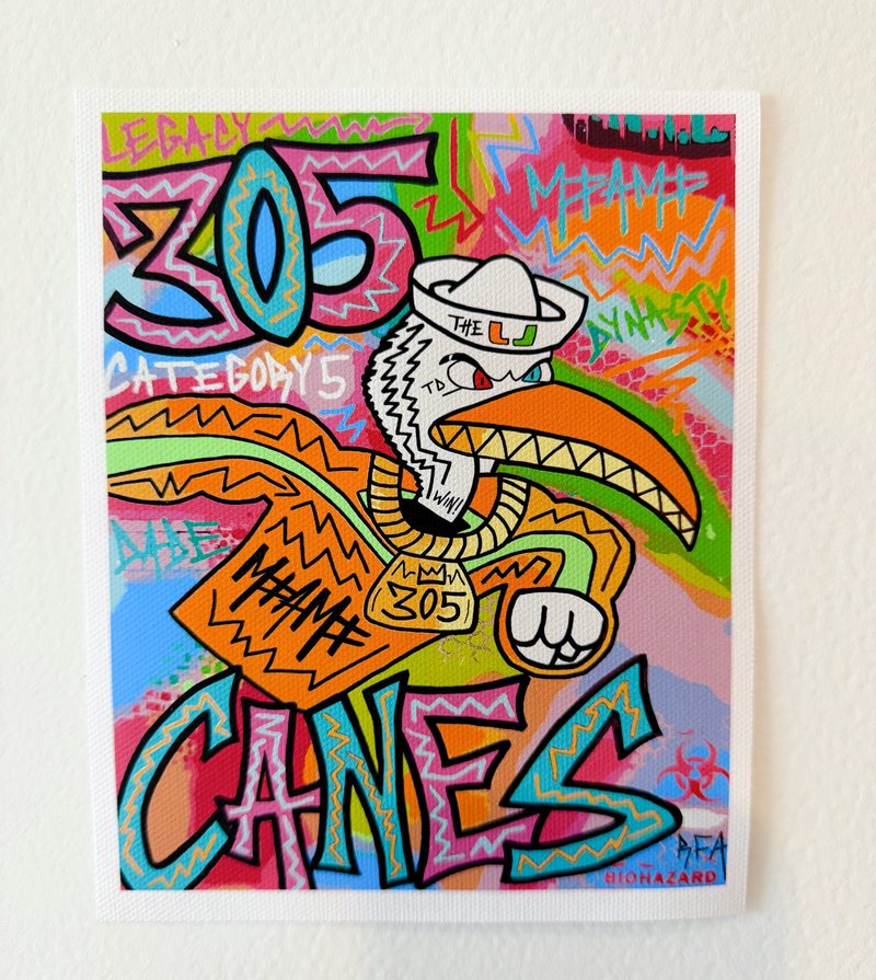 Limited Edition PRINT: 305 Canes (Multiple Sizes), original artwork by 305 Rick Art.