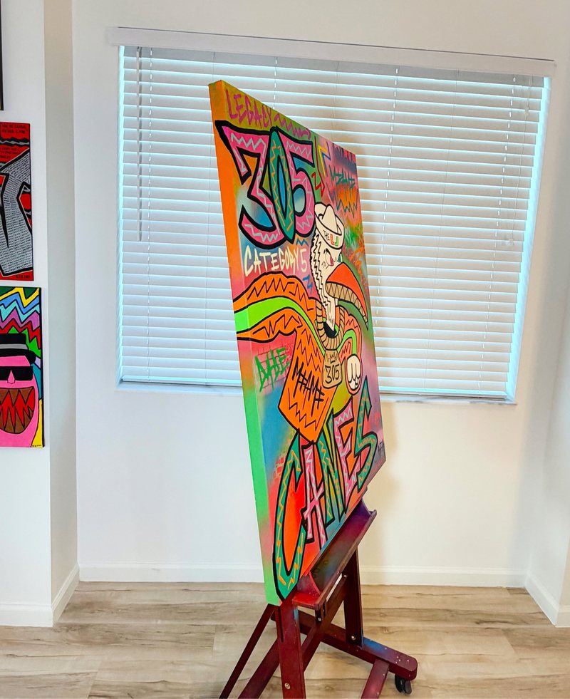 305 Canes (48x36") by 305 Rick Art, additional view 2 of 4.