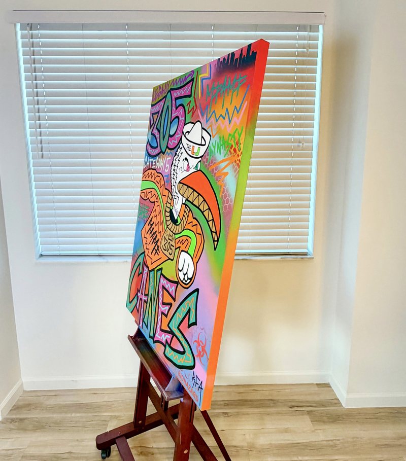 305 Canes (48x36") by 305 Rick Art, additional view 3 of 4.