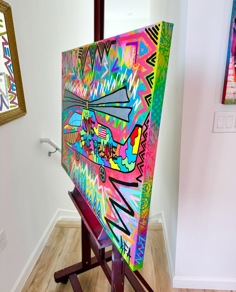 305 Fire Rescue - Autism Awareness (40x30") by 305 Rick Art, additional view 4 of 4.