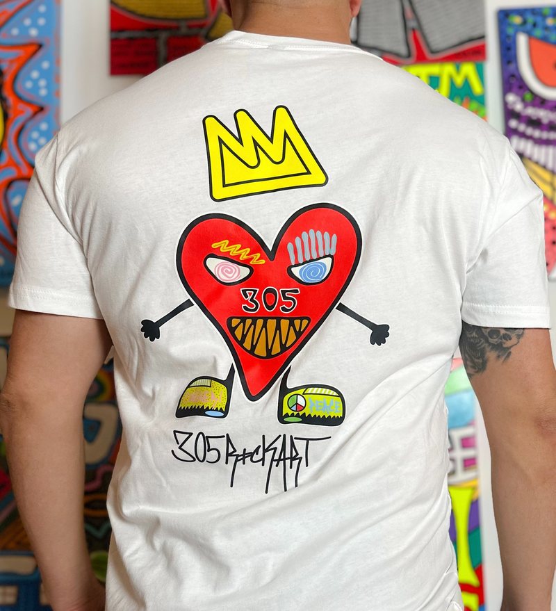 "305 Heart" Shirt, original artwork by 305 Rick Art.