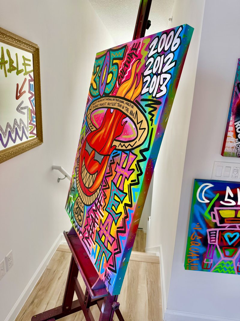 305 Heat (40"x30") by 305 Rick Art, additional view 2 of 3.