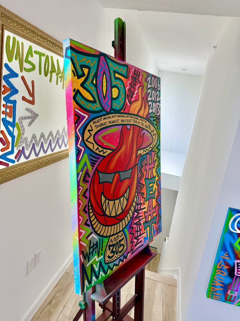 305 Heat (40"x30") by 305 Rick Art, additional view 3 of 3.