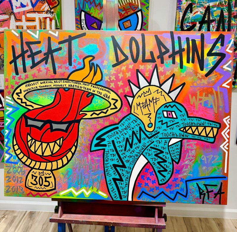 305 Squad (40x30") by 305 Rick Art, additional view 2 of 4.