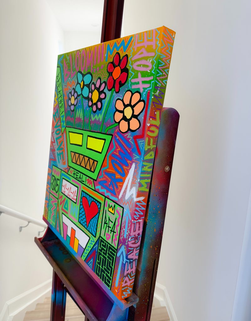 Bloom Bot (24x20") by 305 Rick Art, additional view 2 of 4.