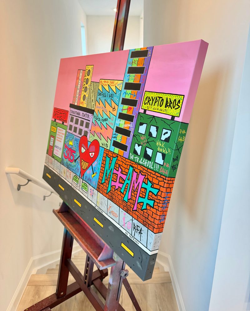 Cafecito 305 Dreams (40x30") by 305 Rick Art, additional view 2 of 3.