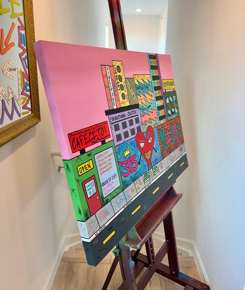 Cafecito 305 Dreams (40x30") by 305 Rick Art, additional view 3 of 3.