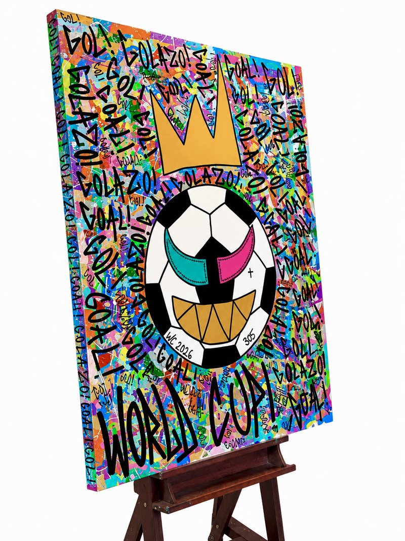Golazo! (48x36”) by 305 Rick Art, additional view 3 of 4.