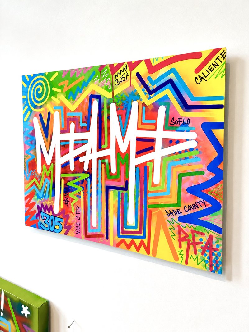 Metal Print: Miami Everything (Multiple Sizes) by 305 Rick Art, additional view 3 of 4.