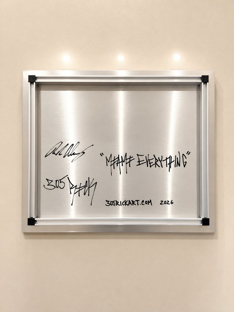 Metal Print: Miami Everything (Multiple Sizes) by 305 Rick Art, additional view 4 of 4.