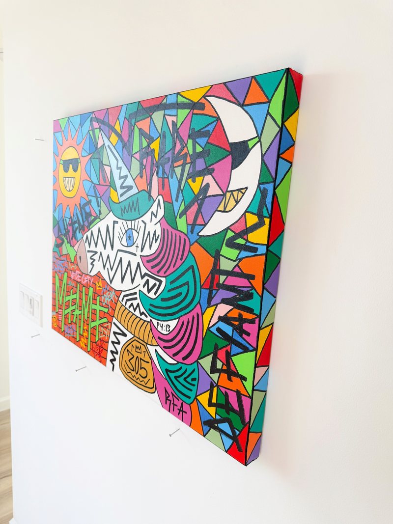 Miami Unicorn (30x24") by 305 Rick Art, additional view 3 of 5.