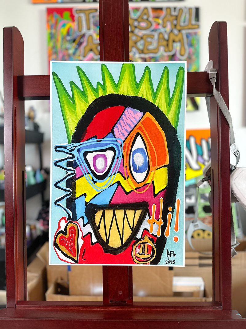 PRINT: Harry (18x12"), original artwork by 305 Rick Art, 18x12".
