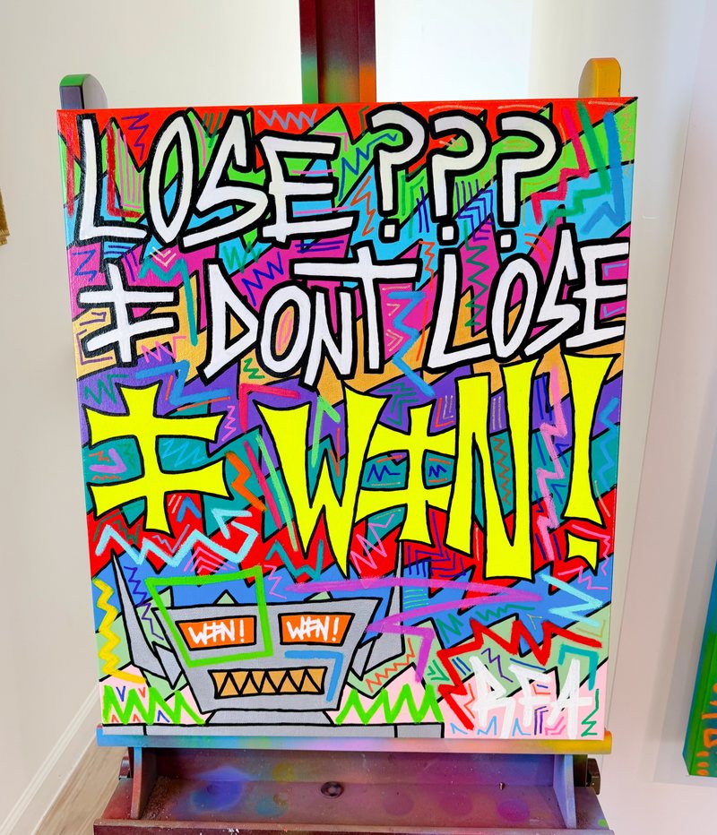 Win Mode Only (24x20"), original artwork by 305 Rick Art, 24x20".